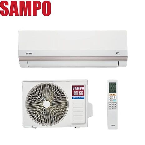 好禮多選1 SAMPO 聲寶 一對一星幸福變頻分離式冷暖冷氣AU-PH50DC/AM-PH50DC -含基本安裝+舊機回收