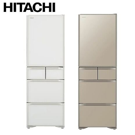 Hitachi 日立 日製 五門407L變頻左開式琉璃冰箱RS420WJL -含基本安裝+舊機回收