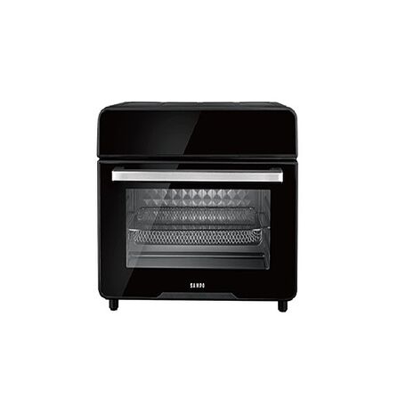 SAMPO 聲寶 22L 不鏽鋼碳素雙發熱氣炸電烤箱 KZ-KA22B -