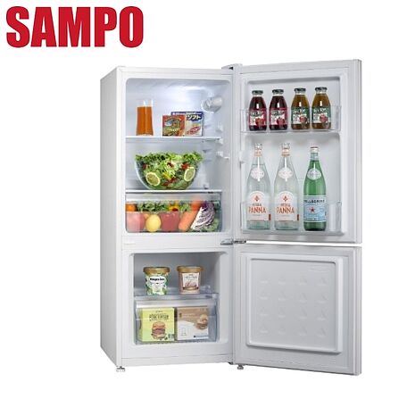 SAMPO 聲寶 117L 雙門玻璃變頻冰箱 SR-F12GD - 含基本安裝+舊機回收