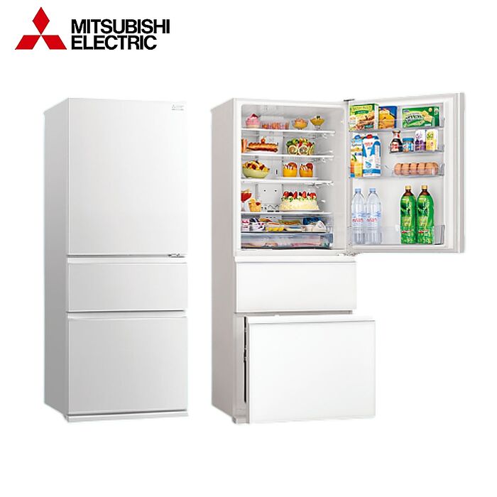 MITSUBISHI 三菱 450L 三門變頻玻璃鏡面冰箱 MR-CGX45EZ - 含基本安裝+舊機回收
